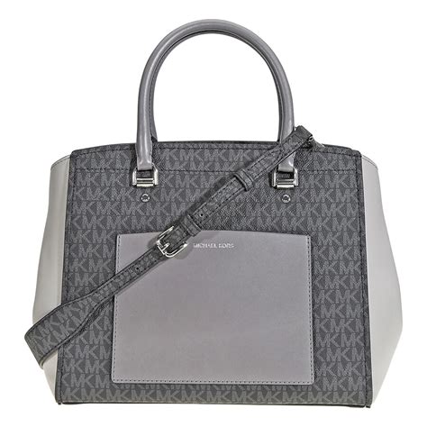 michael kors gray purse|michael kors signature tote gray.